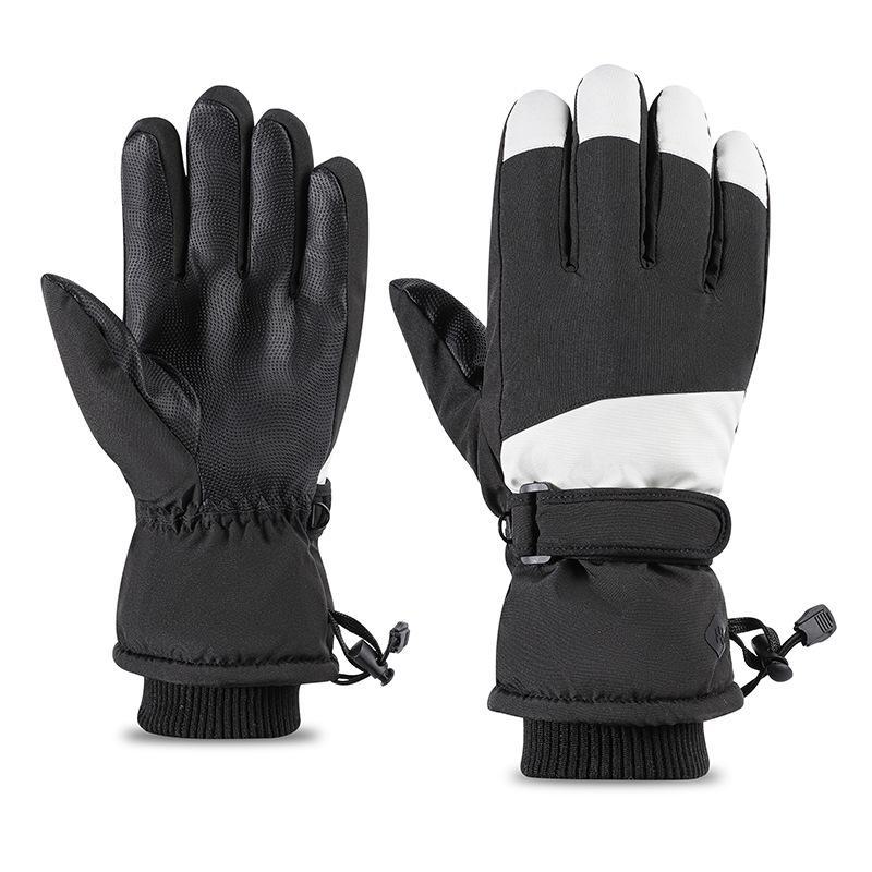 Waterproof Winter Ski Gloves: Warm, Thick, Wear-Resistant, Split-Finger Design for Cycling and Outdoor Use