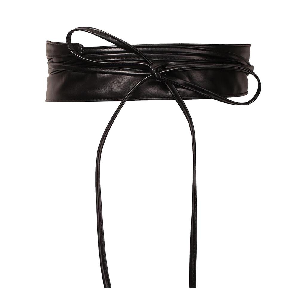Elegant Wide Waist Belt PU Leather Durable Portable for Ladies Coat Sundress