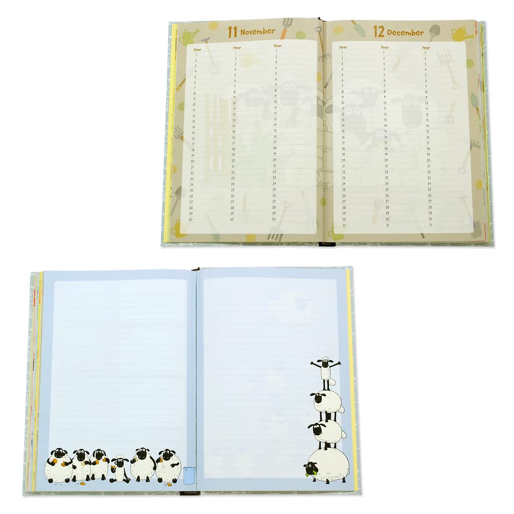 Liebe Cars Diary Serie Shaun das Schaf Gravur ohne Namen 3-Jahres [Serien-Tagebuch] 6201-G04-010