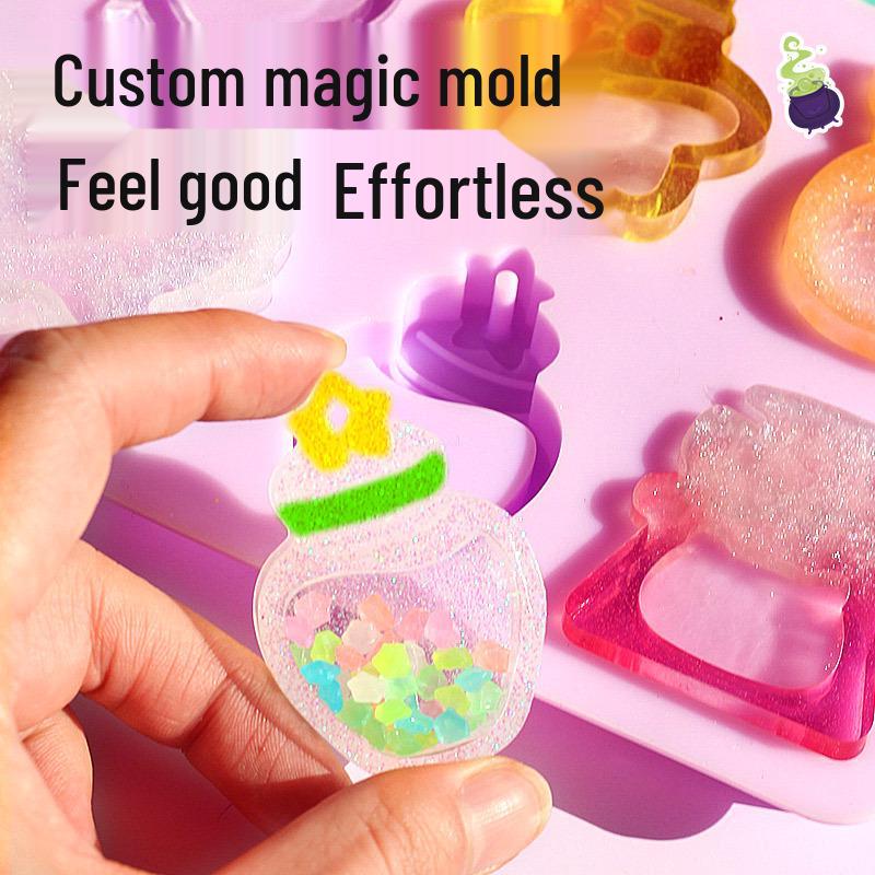 Mr. Toy Magic Crystal Epoxy Shaker Kit: DIY Children's Gift for Handmade Magic Potion Bottles