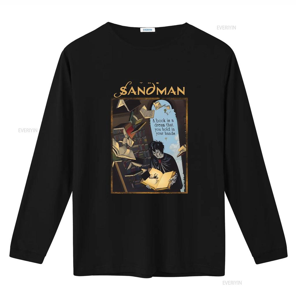 Sandman Book T Shirt Heavy Cotton Dream Morpheus Endless Vintage Washed Fashion Designer Clothes Versatile