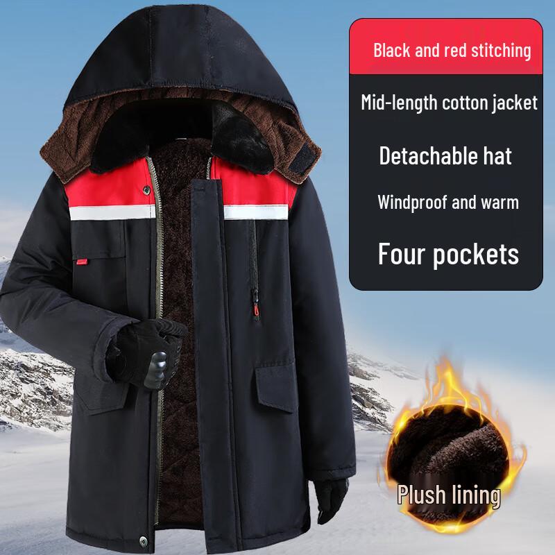Jiemengzhe Winter Waterproof Work Parka 165-190