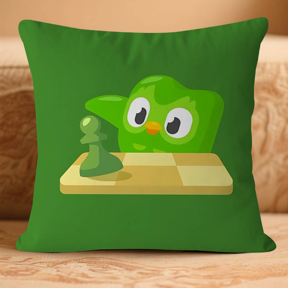 D-Duolingos Anime Pillow Case Removable Washable Cushion Cover – All-Season Soft Linen