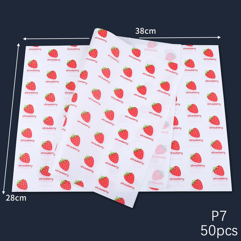 

50 шт. симпатичная коробка для торта Bento, пищевая бумага, хлеб, гамбургский торт, жареная еда, маслостойкая упаковочная бумага, кухонный инструмент для выпечки