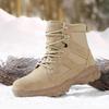 Men's Large-Size Non-Slip Fur Snow Boots - Thickened with Pure Wool for Warmth