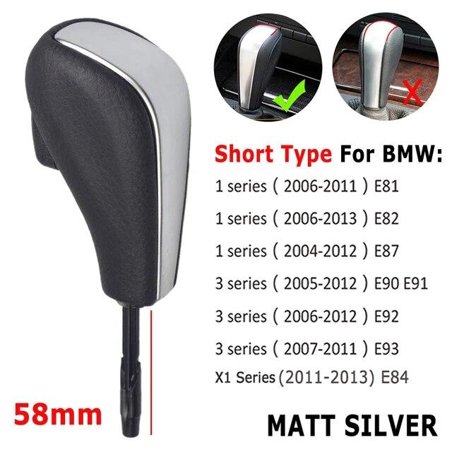 For BMW E39 E46 E53 E60 E61 E63 E64 E83 E81 E82 E87 E90 E91 E92 Original Quality Car Automatic Gear Shift Knob ABS Leather