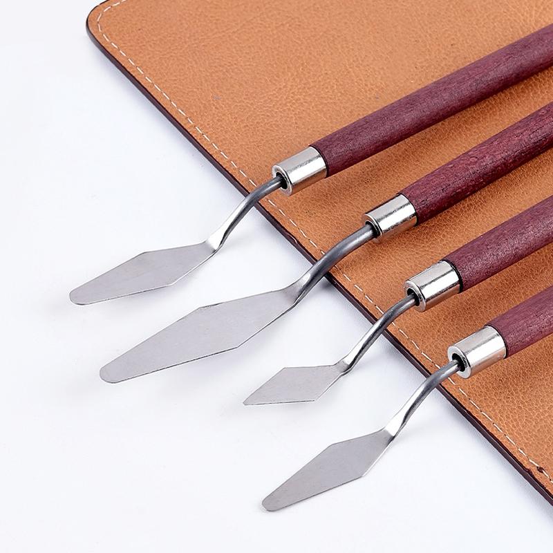 Stainless Steel Oil Painting Scraper Set Artist Palette Knife