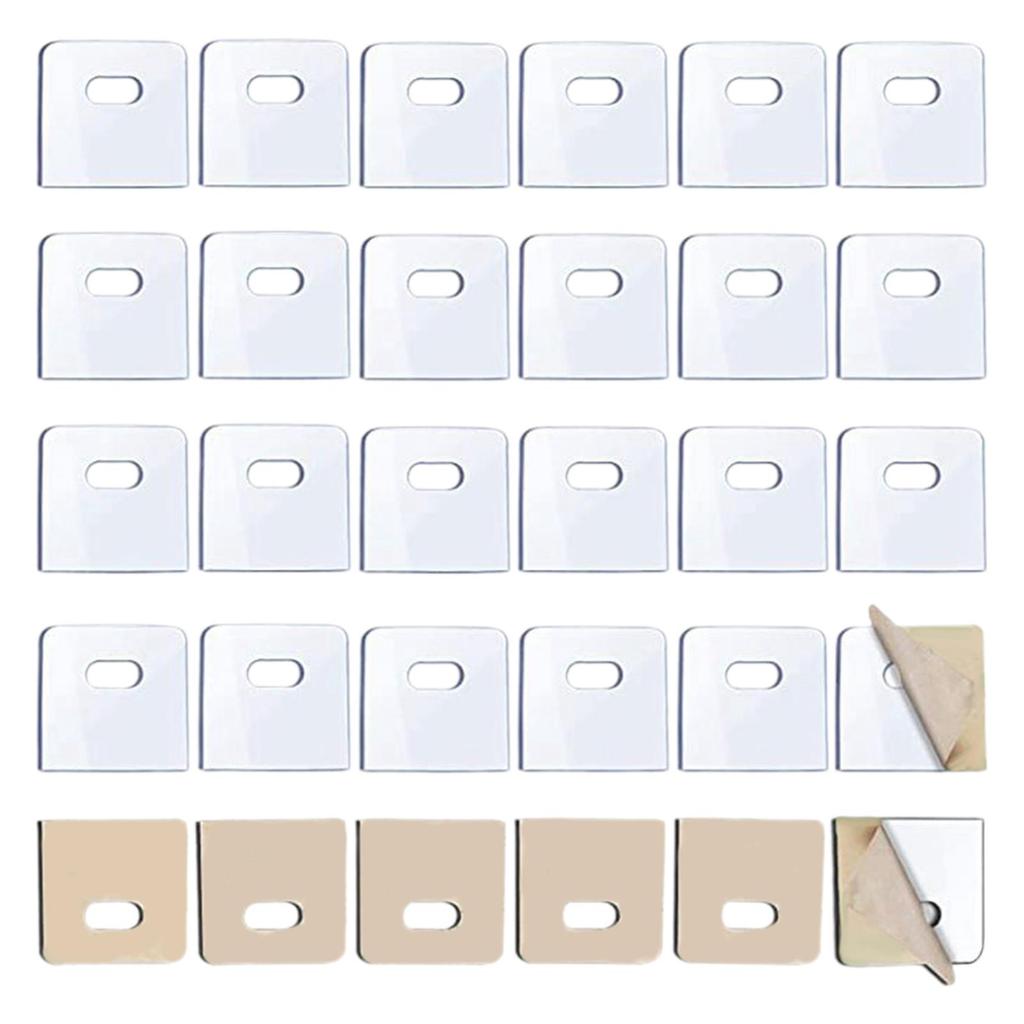 50pcs Clear Vertical Blind Repair Tabs Friendly