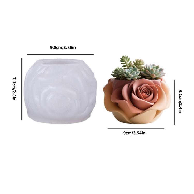 Sturdy Silicone Crafting Mould for Handmade Resin Flower Pots and Home Accessories