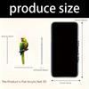 Colorful Macaw Shape 2D Acrylic Car Accessory Hanging Decors Macaw Vehicle Hanger for Vehicles Stylish & Eye Catching