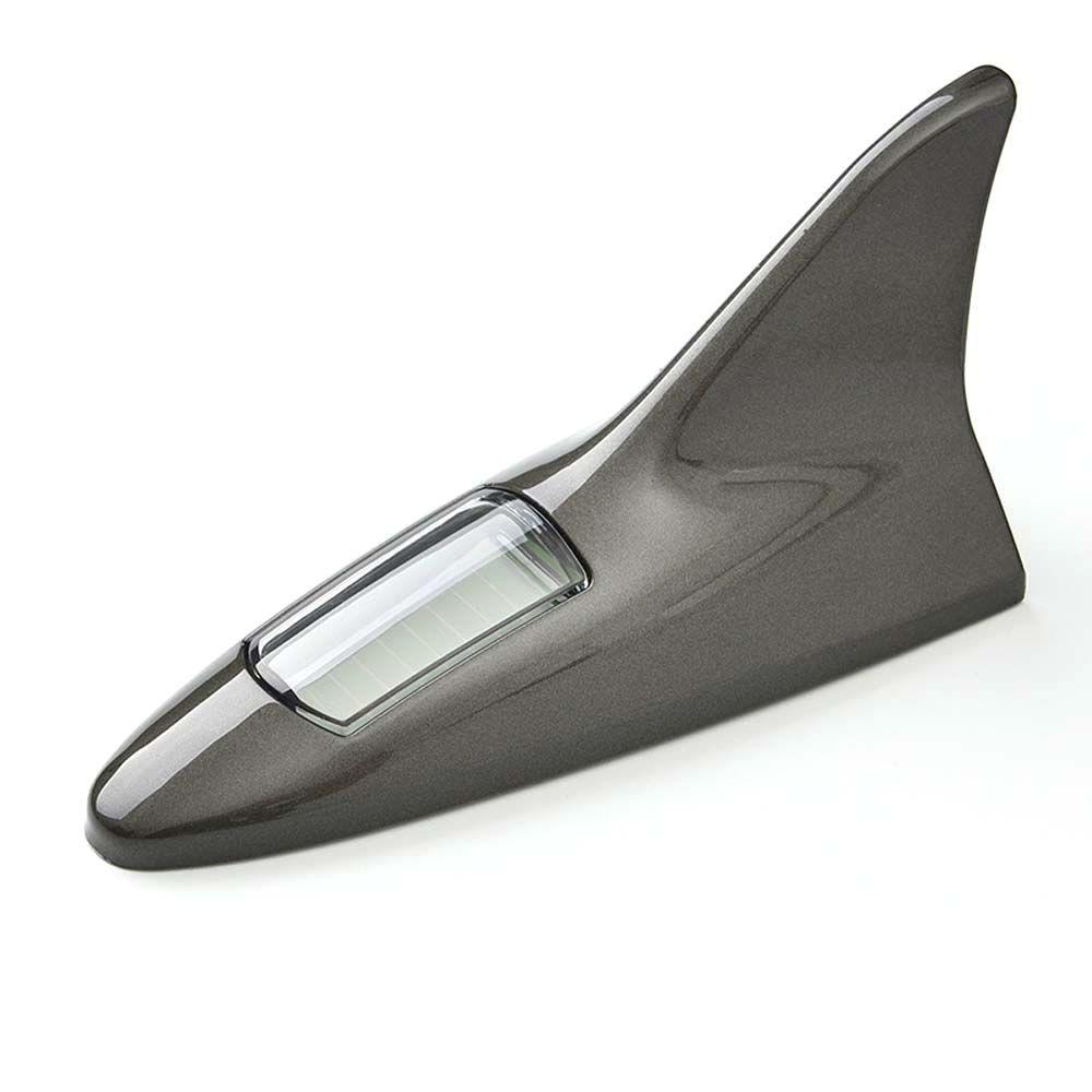 

Светодиодные мигающие огни на крыше автомобиля, декоративный свет для автомобиля, солнечная антенна в виде акульего плавника, предупреждающая мигающая лампа серый