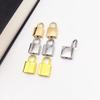1Piece Metal Bag Lock Square Padlock Closure Clasp Buckle Luggage Lock Clasp Diy Bags Handbags Hardware Decorative Accessories