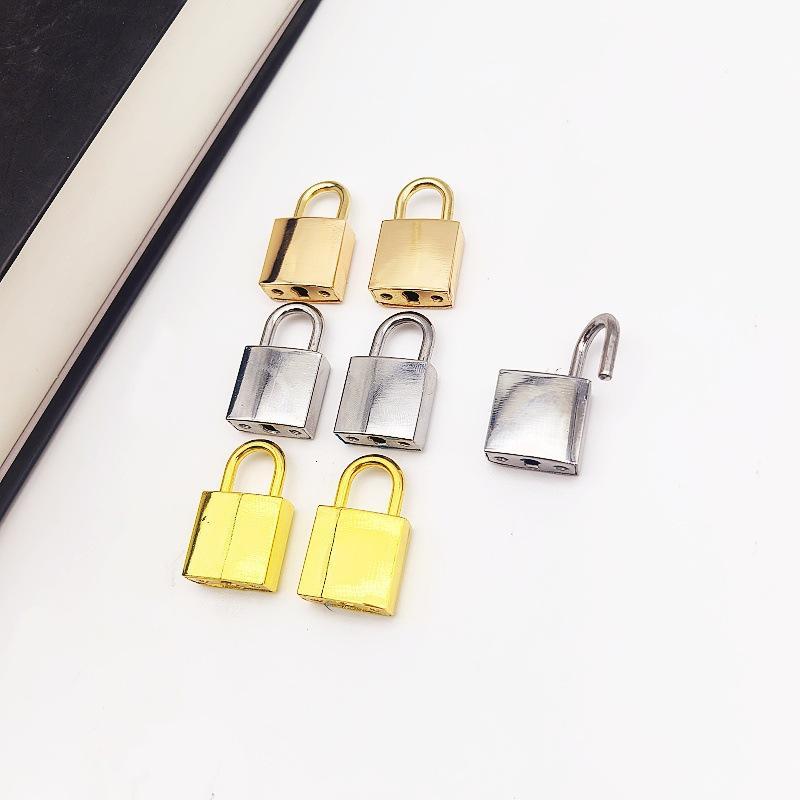 1Piece Metal Bag Lock Square Padlock Closure Clasp Buckle Luggage Lock Clasp Diy Bags Handbags Hardware Decorative Accessories