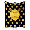 Softball Blanket, Fashion Softball Gifts for Girls Boys Teenagers, Super Soft Warm and Comfortable Throw Blanket for All Season