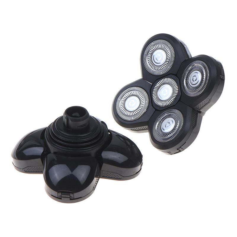 1Pcs 5 Heads Electric Shaver Replacement Heads 5 Floating Blade Head For Bald Head Shaver Compatible With Most 5 Blade Shavers