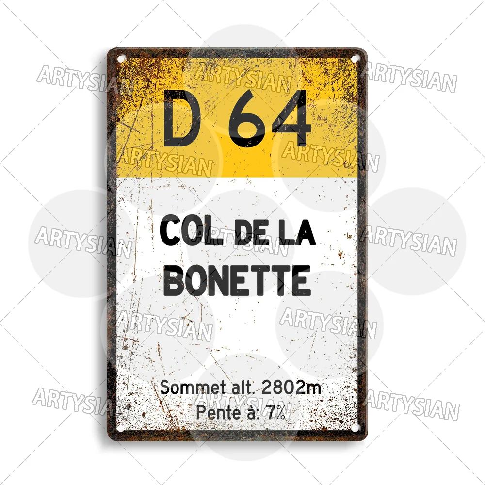 Turul Franței Ciclism Placă metalică Reper ALPE d'HUEZ Col D'Aubisque Col du Granon Peyresourde d'IZOARD l'ISERAN BONETTE