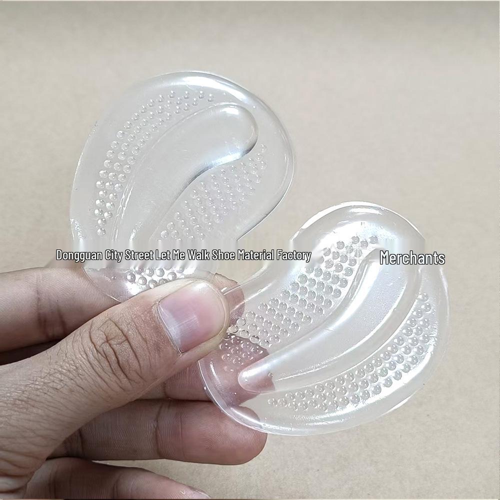 Silicone Shock-Absorbing Non-Slip Forefoot Pads for High Heels прозрачный
