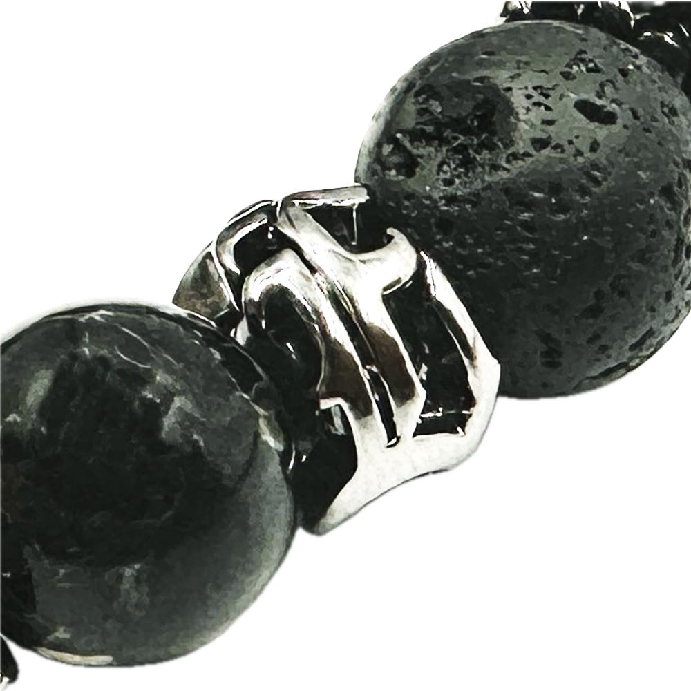Eightvolume Ev Emblem Bead Bracelet (Black)