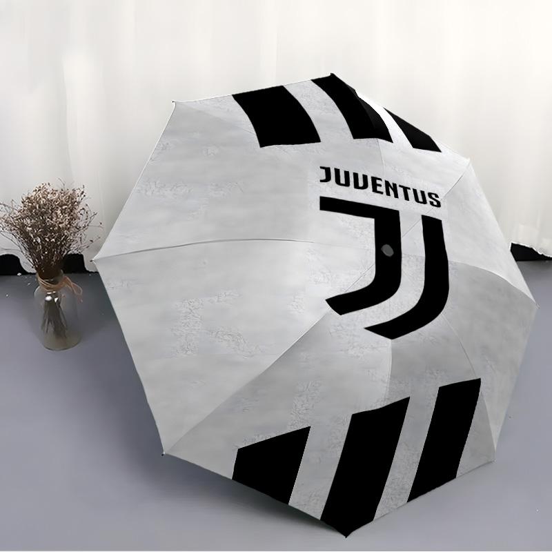 1pc Juventus Umbrella, Sun Protection, And UV Shielding. It Has Eight Sturdy Ribs for Outdoor Use And Perfect As a Holiday Gift