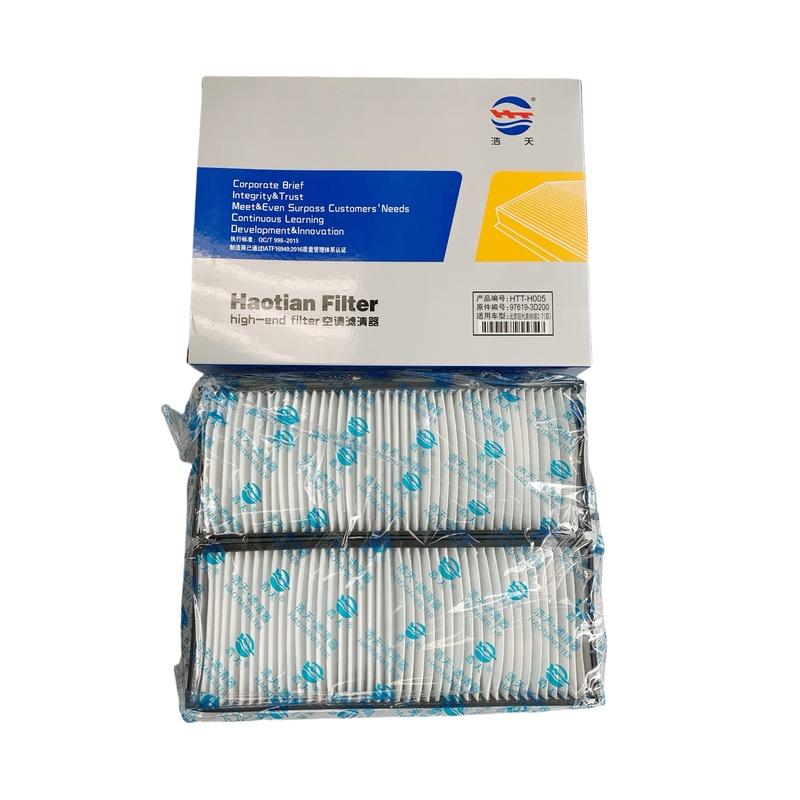 2PCS Cabin Air Conditioner Filter For HYUNDAI  TRAJET (FO) XG 250 SANTA FÉ I (SM) SONATA IV (EF) Accessories 97619-3D200 Parts