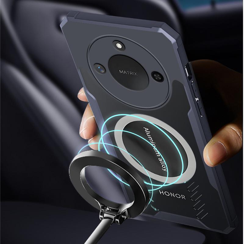 Heat Dissipation Cooling Phone Bumper Case For Honor X60 X50 Pro Magsafing Back Clip Acrylic Cover For Honor X60 X50 X30 X40 GT Transparent Case