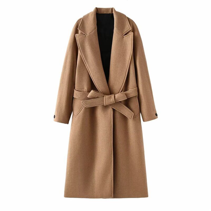 

Fashion Style 2024 Spring New Arrival Women s Easiest for Match Fashionable Stylish with Belt Coat Outwear 2052142 802 Khaki L