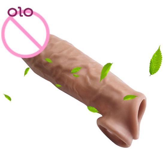 Par deler sexleketøy Penisermeforstørrelse Sexleketøy Kondomer Dildo Extender Cock Delay Ring