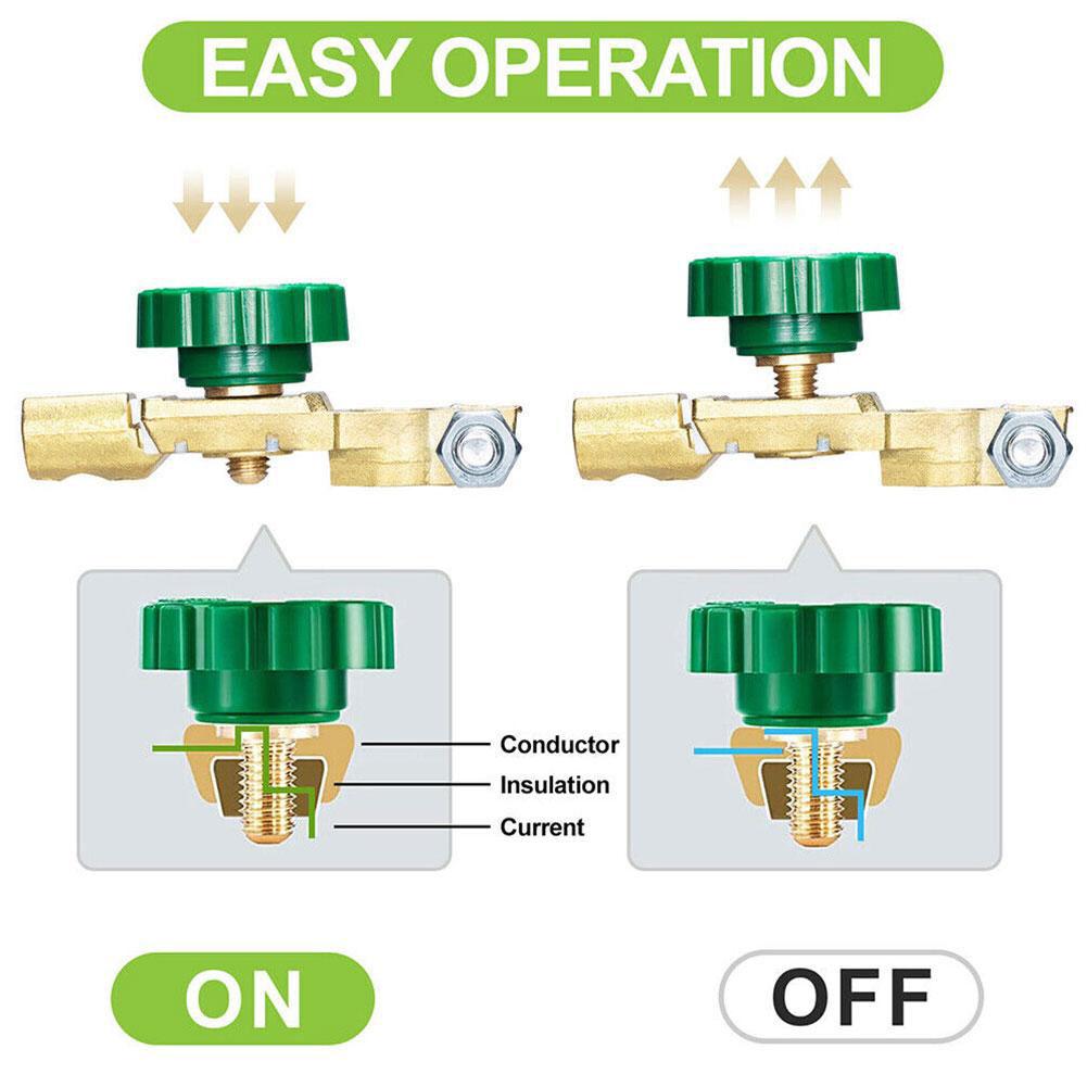 Universal Car Battery Switch Terminal Isolator Control Quick Cut-off Protector Automotive Accessories for Boat Marine Caravan RV