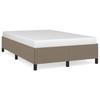 Bed Frame without Mattress Taupe 120 x 190 cm Fabric