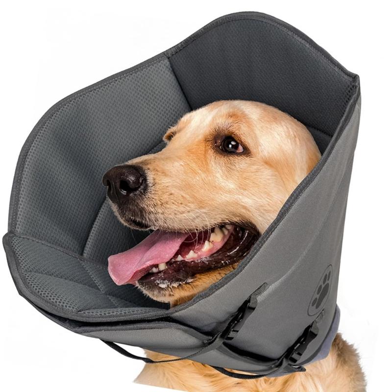Protective Anti Licking Collar for Pet Cotton Comfortable Fit Prevents Biting Wounds Light weight Easy to Clean