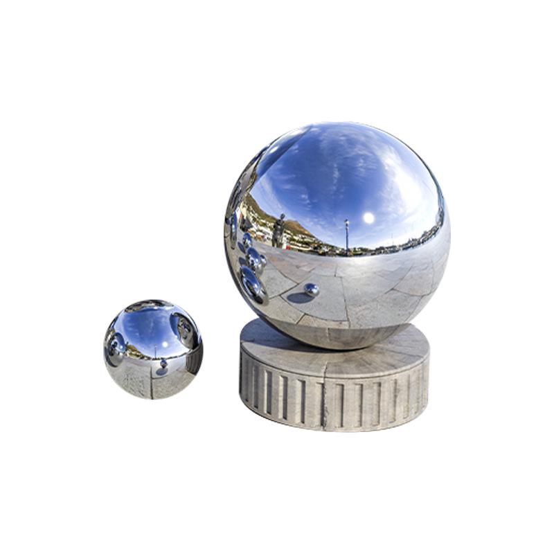 Silver Mirror-Finish Stainless Steel Decorative Ball for Stair Handrails and Displays
