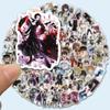 Bungo Stray Dogs Farbaufkleber, 100 Blatt(nicht wiederholt), Wasserdicht und Sonnenschutz