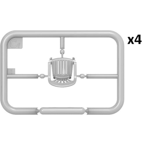 Miniart 1/35 Scale Street Furniture, Appliances, and Parasol Plastic Model MA35647 (Molded Color)
