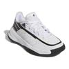 Adidas Front Court Synthetic Leather Non-Slip Durable Low-Top Kids Basketball Shoes Kids Basketball Shoes White Black ID8597
