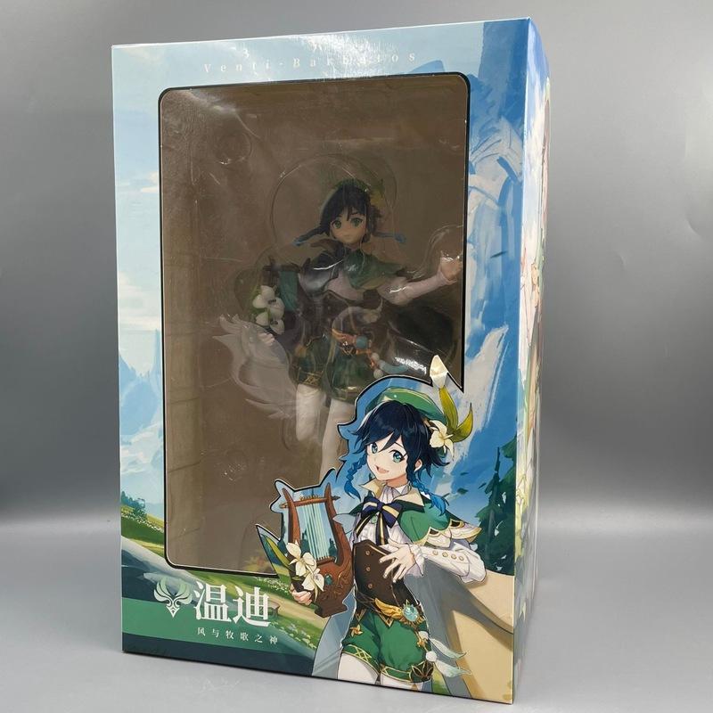 Genshin Impact Venti Standing Pose Anime Game Figurine Boxed Collectible Desktop Chassis Decoration For Adult Collectors