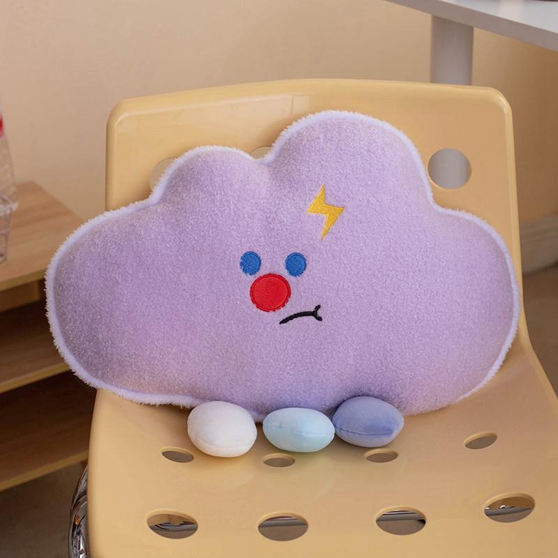Lovely Cartoon Astral Series Colorful Plush Pillow Soft Comfy Sun Moon Star Throw Pillow Back Pillow Funny Pretty Home Decor