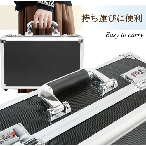 Magnetic Loader Case, Aluminum Attache Case with Combination Lock, Card Game Carrying Case, Large Capacity Card Case, Trading Card Storage Box, Storag