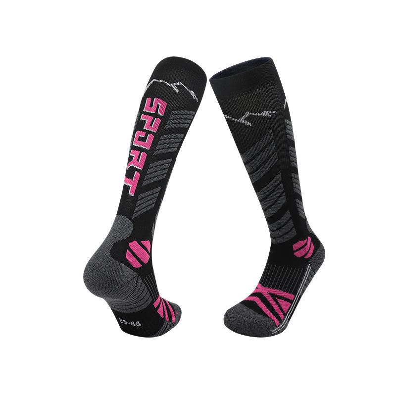 Merino Wool Ski Socks - Warm, Anti-Slip Snow Socks for Autumn and Winter Outdoor Sports