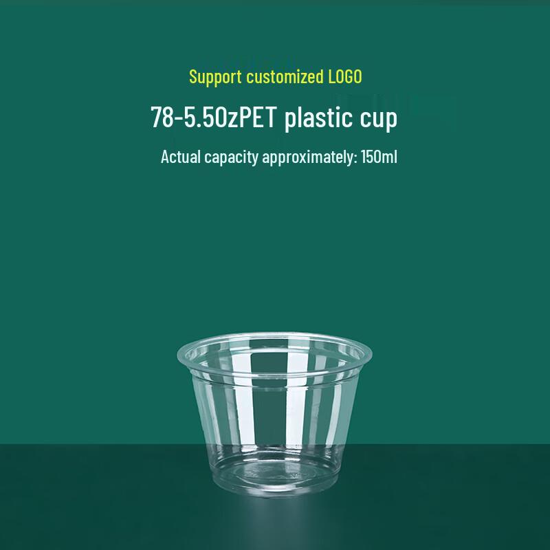 

WS 78mm PET Transparent Disposable Drink Cups (1000 Count)