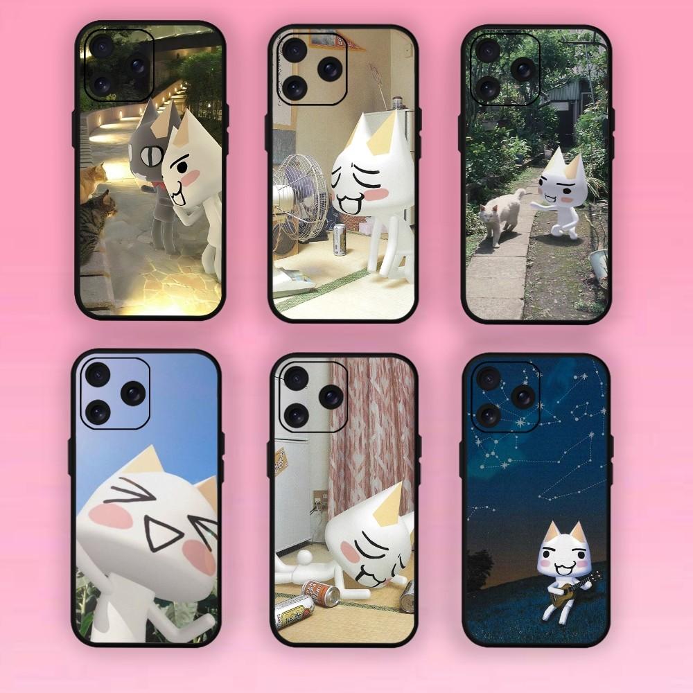 

Милый чехол для телефона Inoue Toro Cat для Samsung S20 S21 S22 S23 S24 Note 20 4G 5G Plus Ultra Black Soft Shell