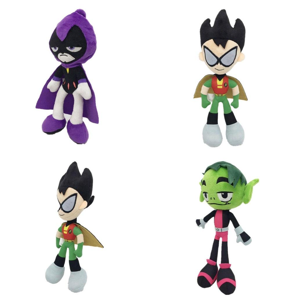 Entzückende 10-Zoll Teen Titans Go Plüschtiersammlung mit Robin Raven Cyborg