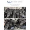 150 Korean-Style Fluffy Plaid Pants for Petite Women - Autumn/Winter High-Waist, Floor-Length, Casual Drape
