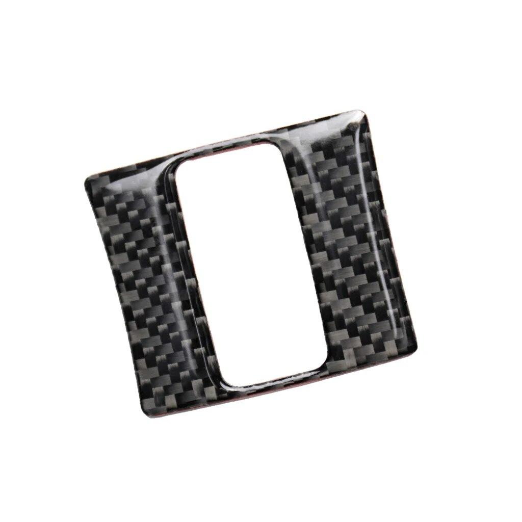 Carbon Fiber Style Car Accessories Interior Warning Lamp Button Trim Cover ABS For Mazda 3 Axela 2013 2014 2015 2016 2017 2018