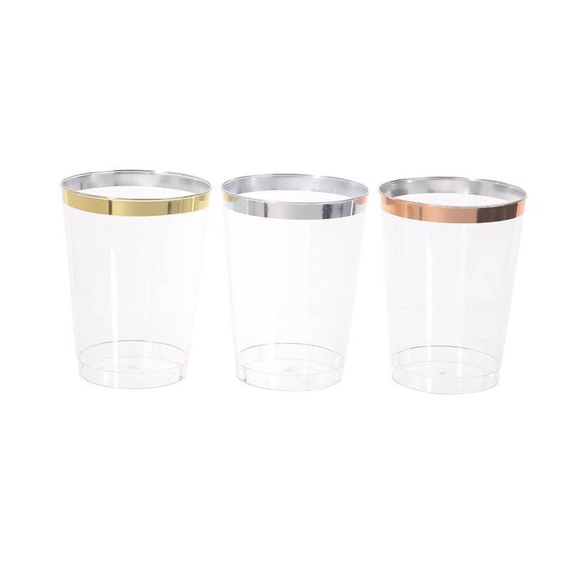 10Pcs 300Ml Phnom Penh Cup Hard Plastic Water Cup 10 Oz Plastic Wine Cups