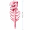 Plush Pet Costume for Halloween Party Dogs Cats Small Pets Glow in Dark 3D Skeleton Soft Fabric Adjustable Harness Costume Props