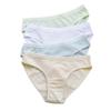 Women's Plus Size Mid-Waist Pure Cotton Solid Color European & American Style Triangle Panties