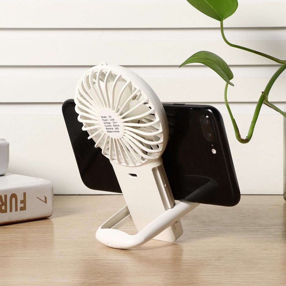 USB Rechargeable Handheld Fan Lightweight And Quiet With Brushless Technology Strong Cooling Performance For Everyday Use