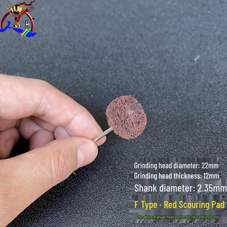 Small Grinding Head Scouring Pad with Wool, Cloth, and Nylon Fiber Polishing Wheels