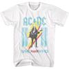 AC/DC Who Made Who White Rock and Roll Music Band T-T-shirt Tops Tees Men's Women's Unisex