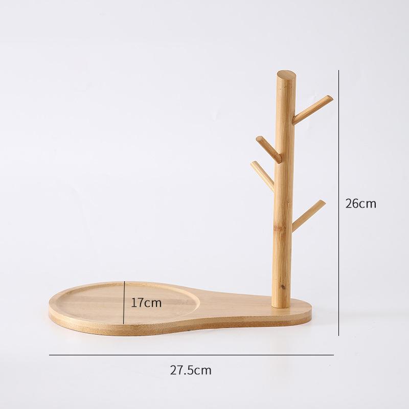 Nordic Bamboo Tree Branch Storage Tray Living Room Desktop Key Hanger Jewelry Display Frame Tray Decorations Ornaments